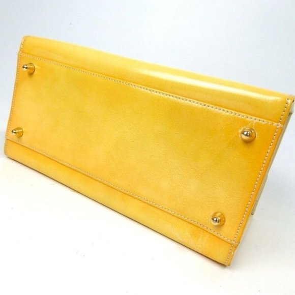 Fendi business type bag very rare suitcase yellow - Picture 3 of 7